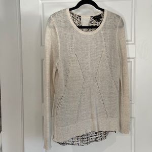 Sweater with attached shell